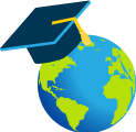 Illustration of degrees in the world